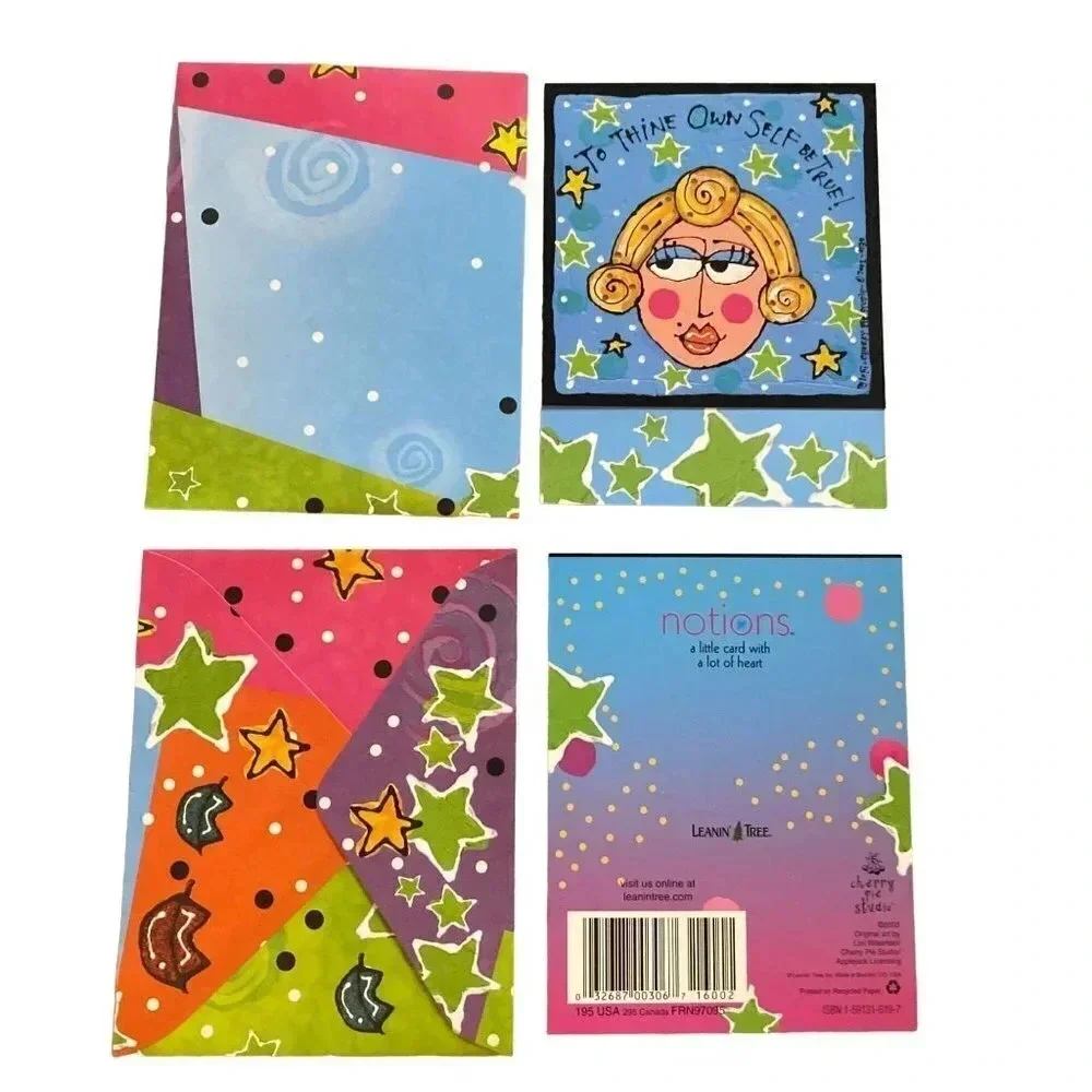 FUNNY 6/pk Leanin' Tree Friend Greeting Cards Blonde Sassy Girl Lori Wiseman NIP